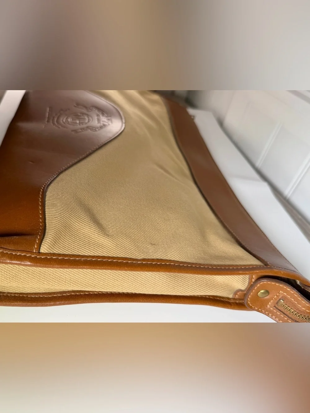 Ghurka Marley Hodgson Pit Briefcase No 7 The Docket 1991 Twill/Leather Excellent